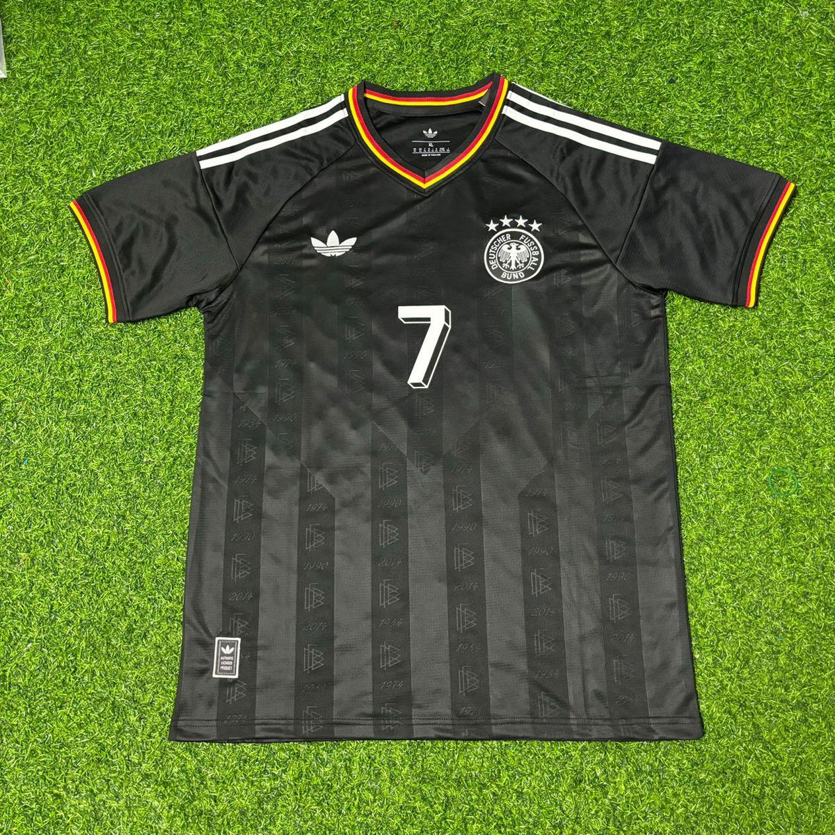 Germany Black Retro Vintage Football Jersey – Bastian Schweinsteiger – Front View