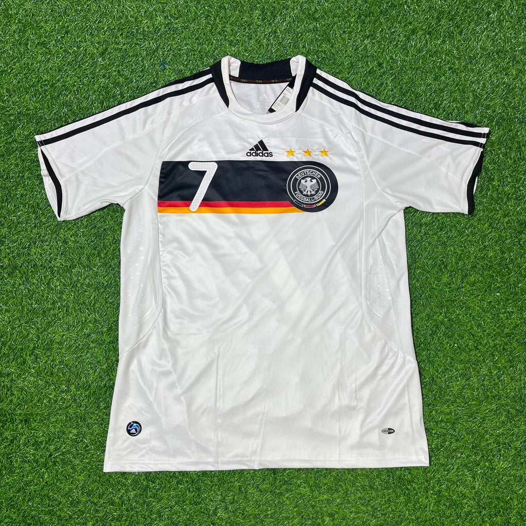 Bastian Schweinsteiger Germany EURO 2008 Retro Football Jersey – Front View
