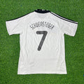 Bastian Schweinsteiger Germany EURO 2008 Retro Football Jersey – Back View