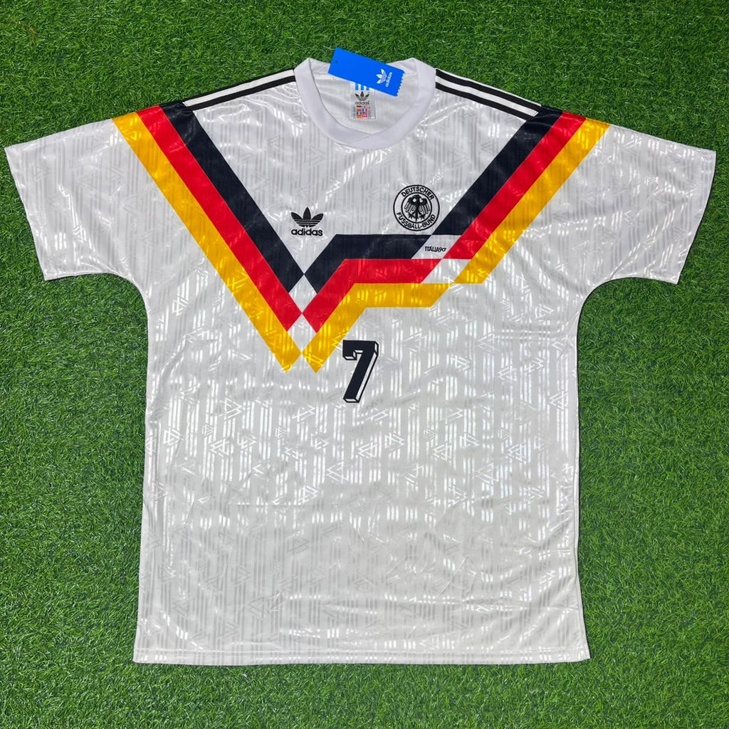 Bastian Schweinsteiger Germany Retro Football Jersey – Front View