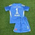 Bayern Munich Blue Goalkeeper Football Jersey Manuel Neuer – Back View