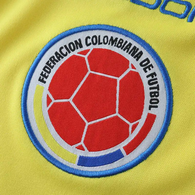 Colombia 2001 Season Home Field Yellow Retro Jersey – 4