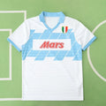 91/93 Season S.S.C Napoli Away White Retro Football Jersey – Back View
