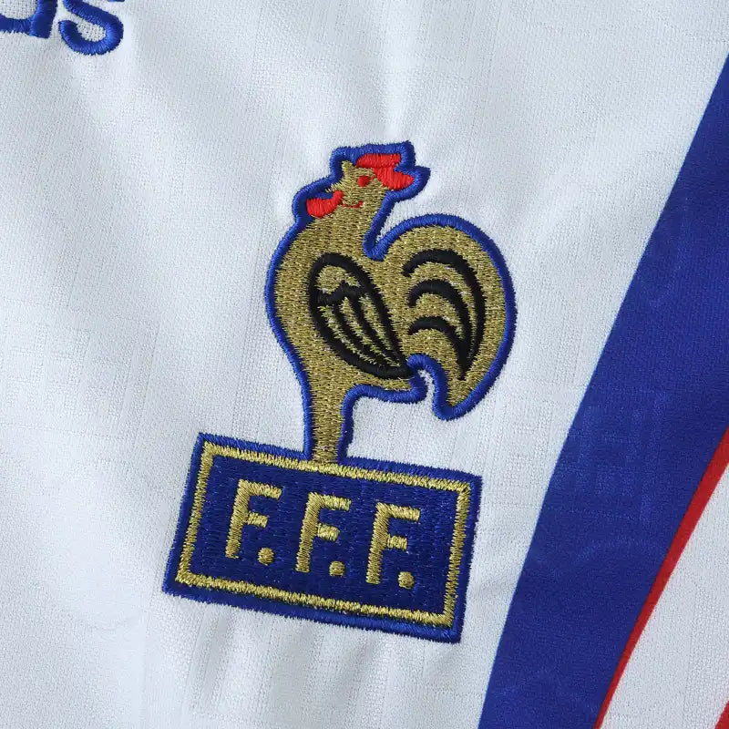 1996 France Season Away White Retro Football Jersey – 6