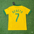Bebeto Brazil Retro Football Jersey – Back View
