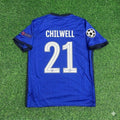 Chelsea 2021 Champions League Final Blue Retro Football Jersey – Ben Chilwell 21- – Back View