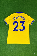 2013/14 Nicklas Bendtner Arsenal Yellow Retro Football Jersey – Back View