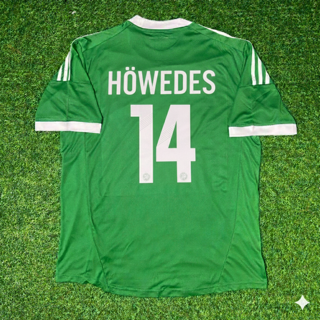 Germany EURO 2012 Green Retro Football Jersey – Benedikt Höwedes – Back View