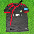 Benfica 2009/2010 Away Black Retro Kit Jersey – Back View