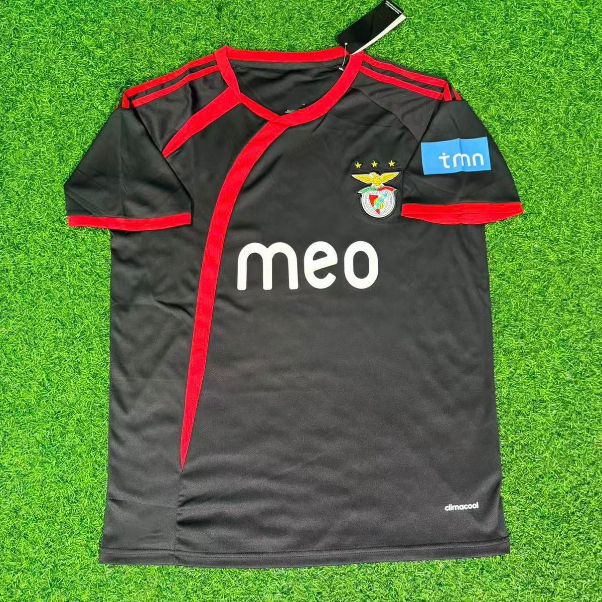 Benfica 2009/2010 Away Black Retro Kit Jersey – Back View