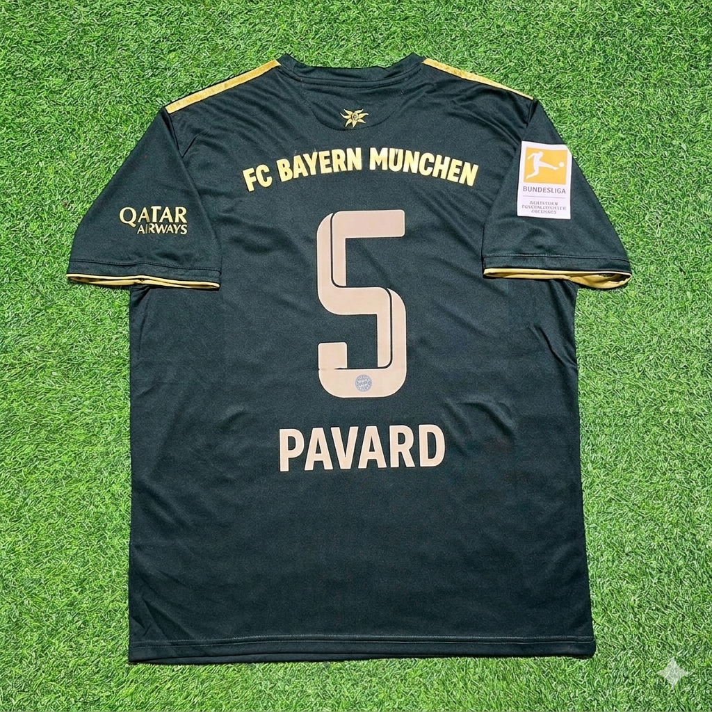 Bayern Munich 2021 2022 Oktoberfest Special Edition Jersey – Benjamin Pavard #5 – Back View