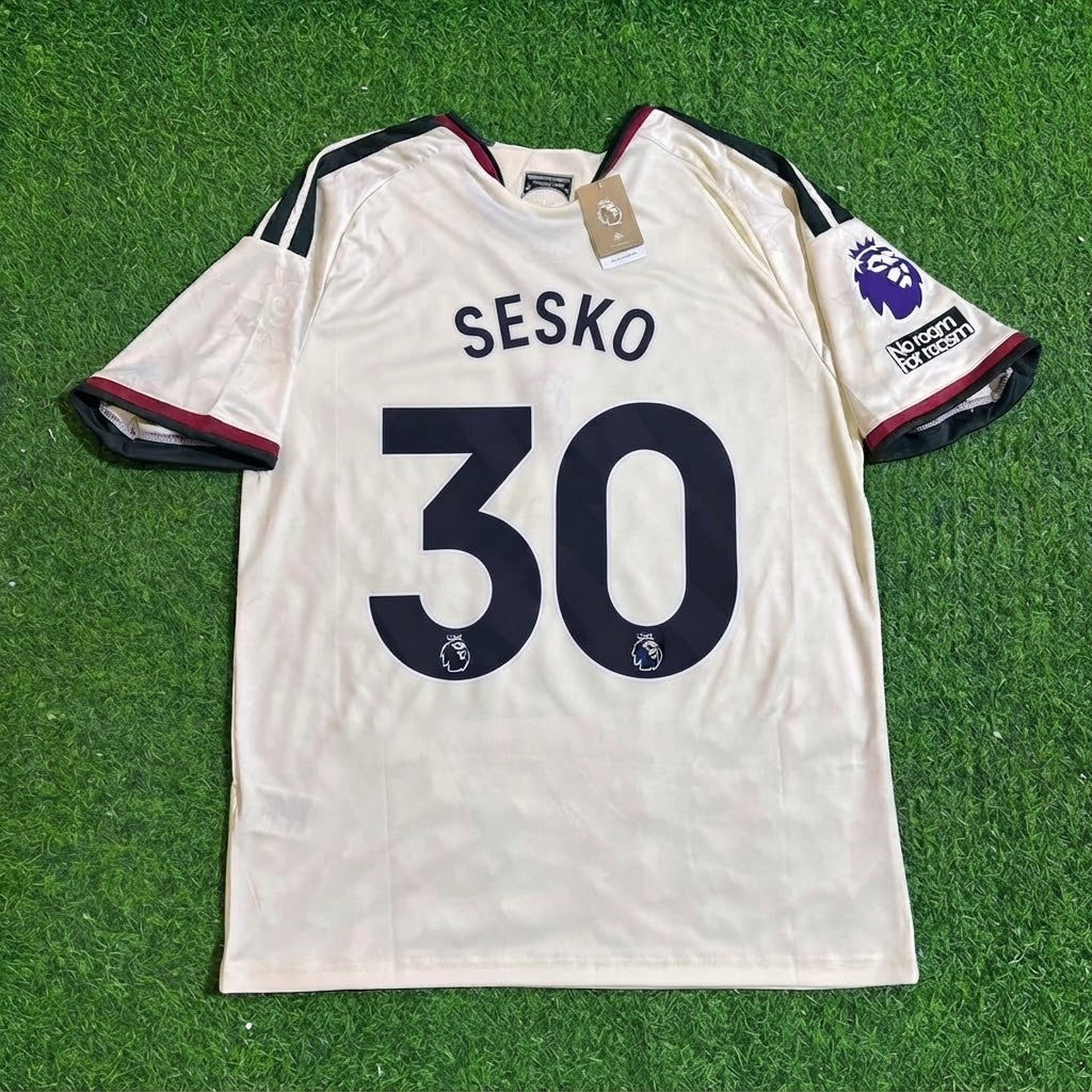 Benjamin Sesko #30 Manchester United New Season 2027 Jersey – Back View