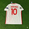 2016/17 Bernardo Silva Monaco Champions League Retro Football Jersey – Back View