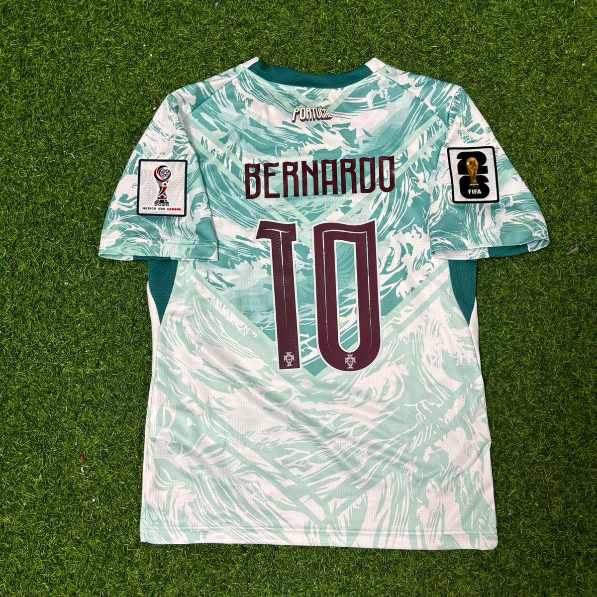 Bernardo Silva Portugal 2026 World Cup White Away Football Jersey – Back View