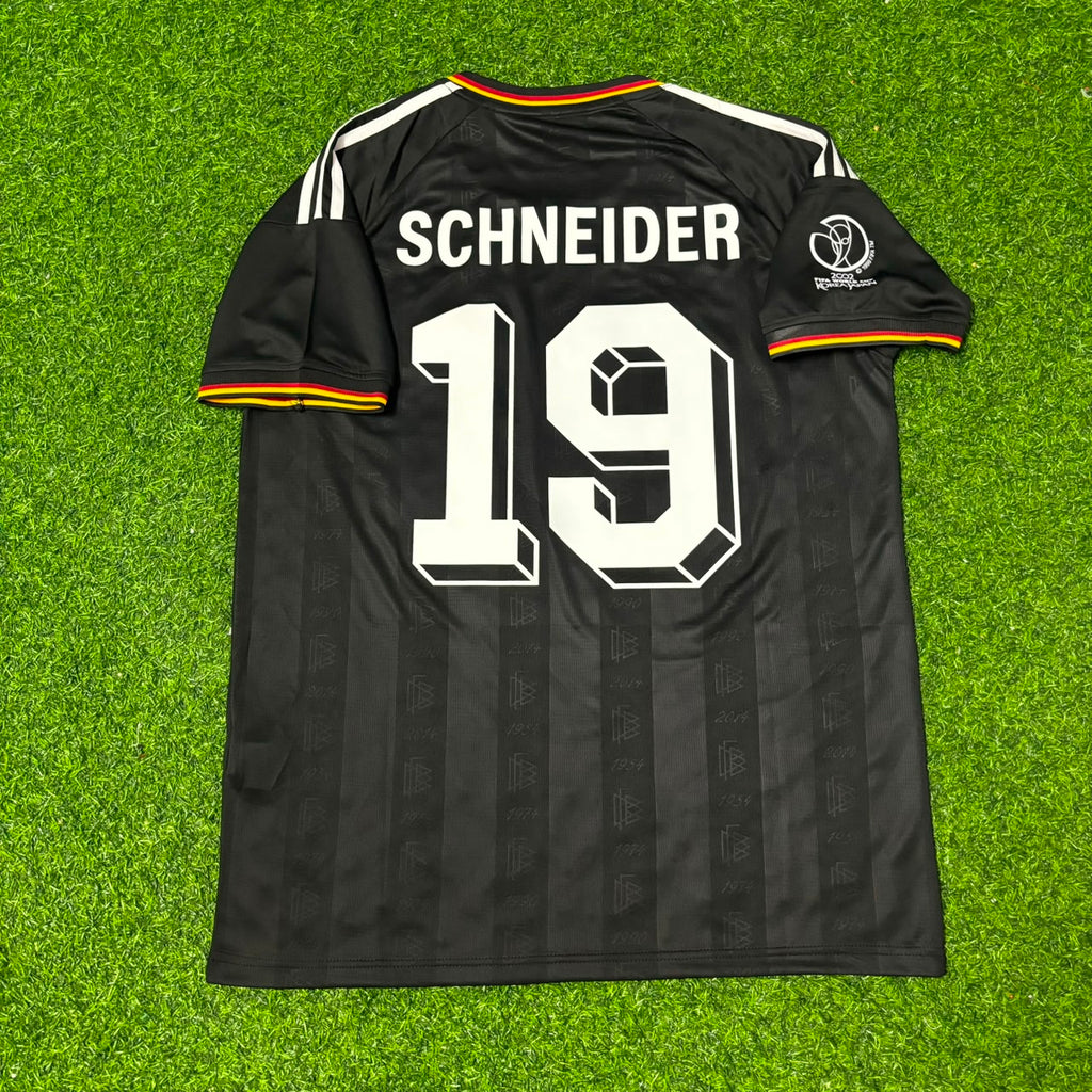 2002 Germany World Cup Bernd Schneider Black Special Retro Football Jersey – Back View