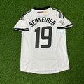 Germany Deutschland 2002 World Cup White Retro Football Jersey – Bernd Schneider – Back View