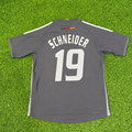 Bernd Schneider Germany 2002 World Cup Gray Special Retro Football Jersey – Back View