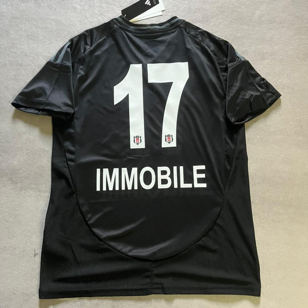 Ciro Immobile Besiktas Formasi Black Football Jersey – Back View