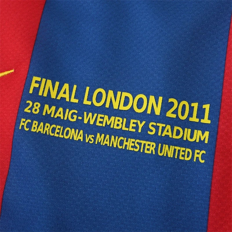 FC Barcelona 10/11 Season Home final match RetroJersey – 6