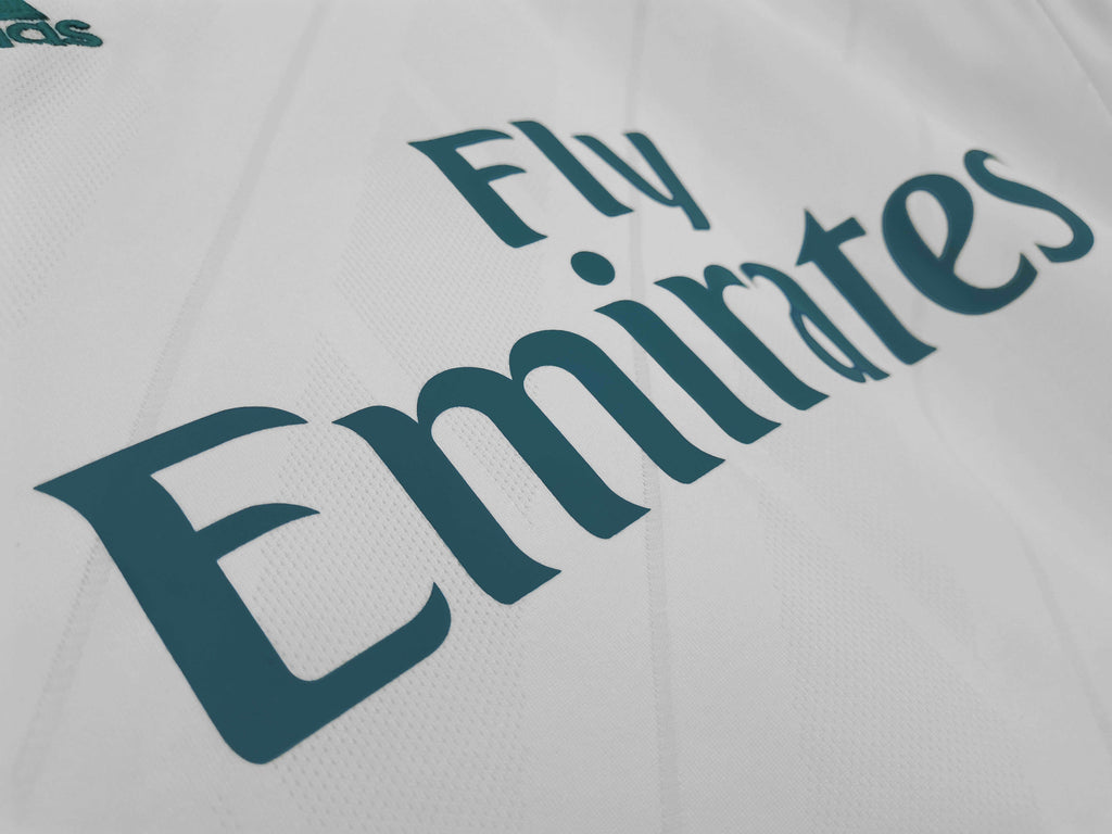 Real Madrid C.F. 2017-2018 Season Home Long Sleeve Retro Football Jersey Trikot Maillot V3