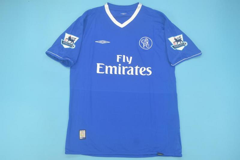 Frank Lampard Chelsea 2003 2005 Season Home Navy Blue Retro Jersey – Front View