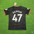 2019/20 Billy Gilmour 47- Chelsea Away Black Retro Football Jersey Collection – Back View