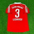 Bixente Lizarazu Bayern Munich 2005 06 Bundesliga Red Home Retro Football Jersey – Back View
