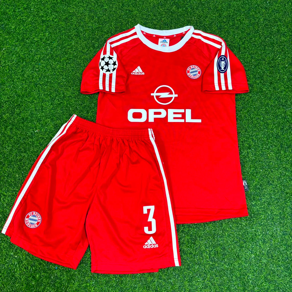 Bixente Lizarazu FC Bayern Munich 2000-2001 Kids Retro Jersey | Kit | – Front View