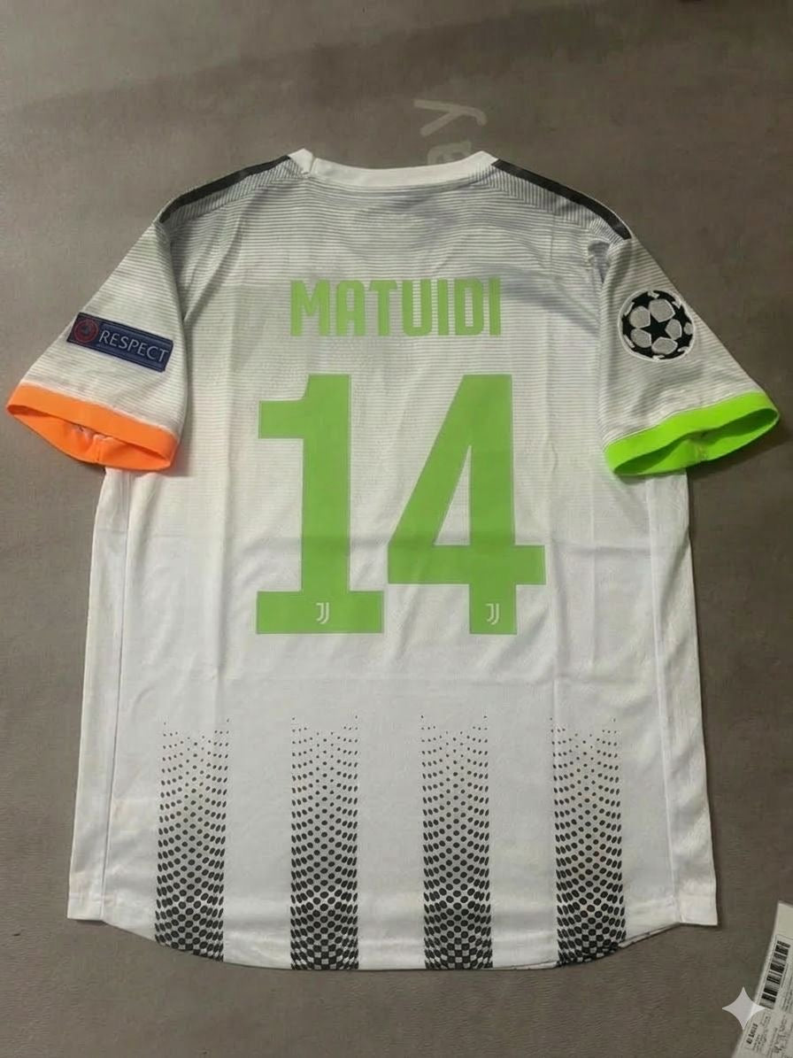 2019/20 Blaise Matuidi 14 Juventus Home Football Jersey Retro Kit – Back View