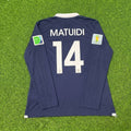 2014 France World Cup Blaise Matuidi #14 Long Sleeve Football Jersey – Back View