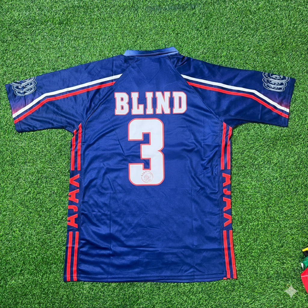 Ajax 1997/98 Retro Football Jersey – Danny Blind – Back View