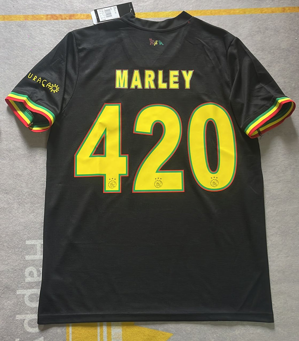 Bob Marley 420 Commemorative Special Edition Football Jersey – Back View