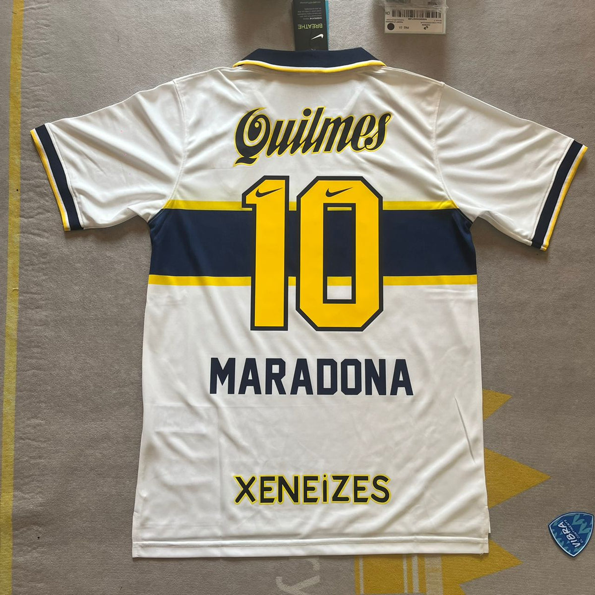 1996/97 Diego Armando Maradona 10 - Boca Juniors Football Jersey – Detailed View