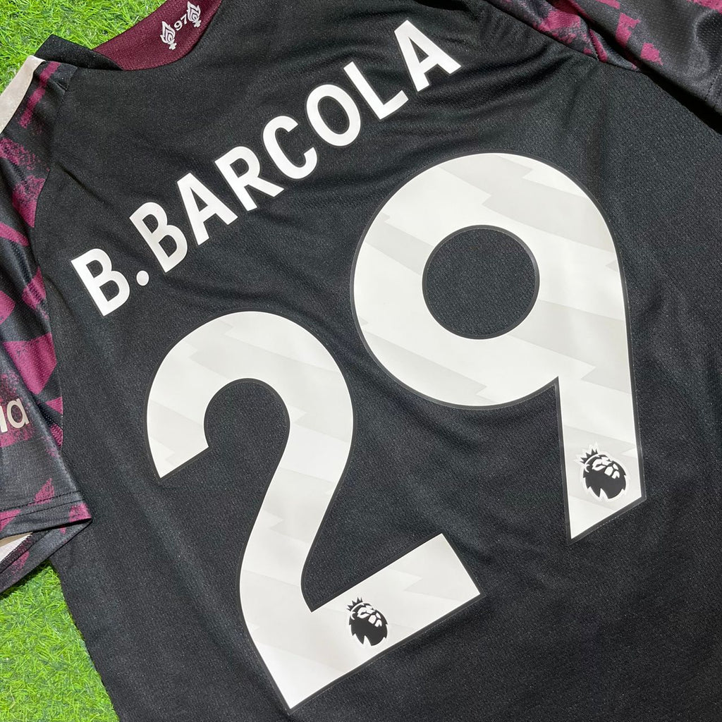 Bradley Barcola #29 Liverpool 2026/2027 New Season Third Football Jersey – Detailed View