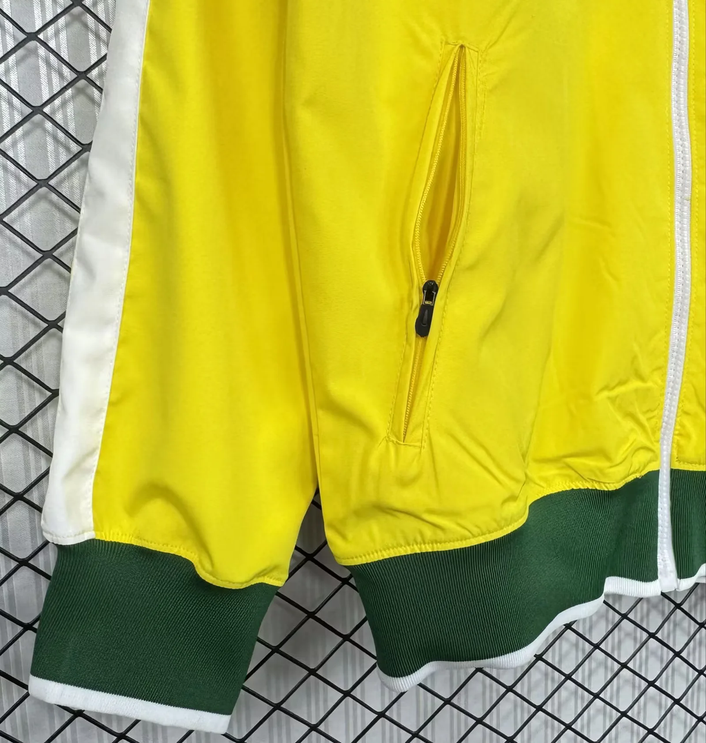 2010/11 Brazil Yellow Retro Windbreaker Jacket Jersey – 5