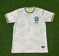 2026 Brazil White Football Jersey – Back View