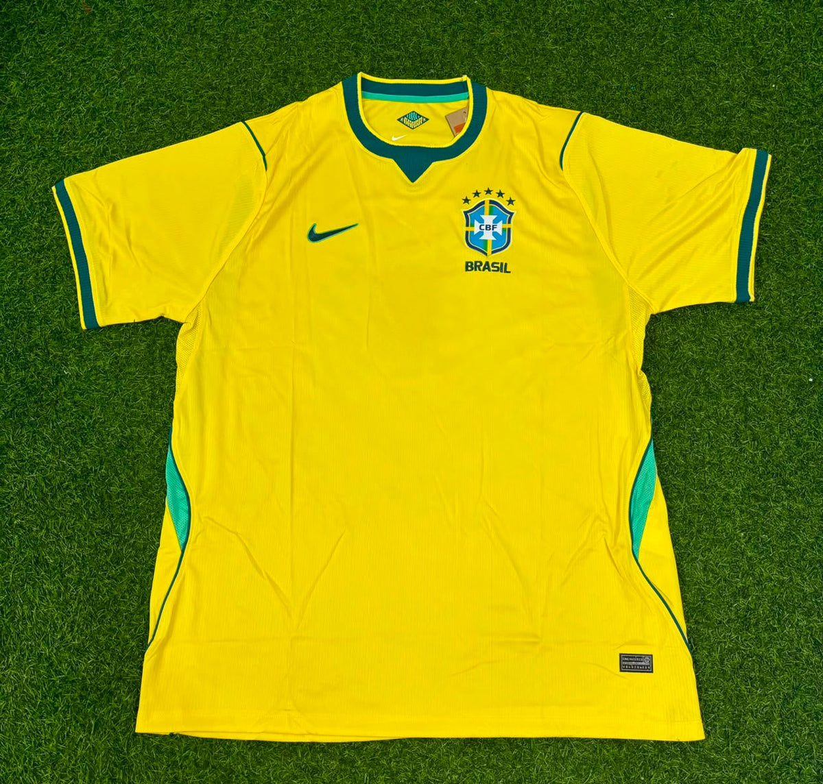 Cafu Brazil Commemorative Special Retro Football Jersey – Front View