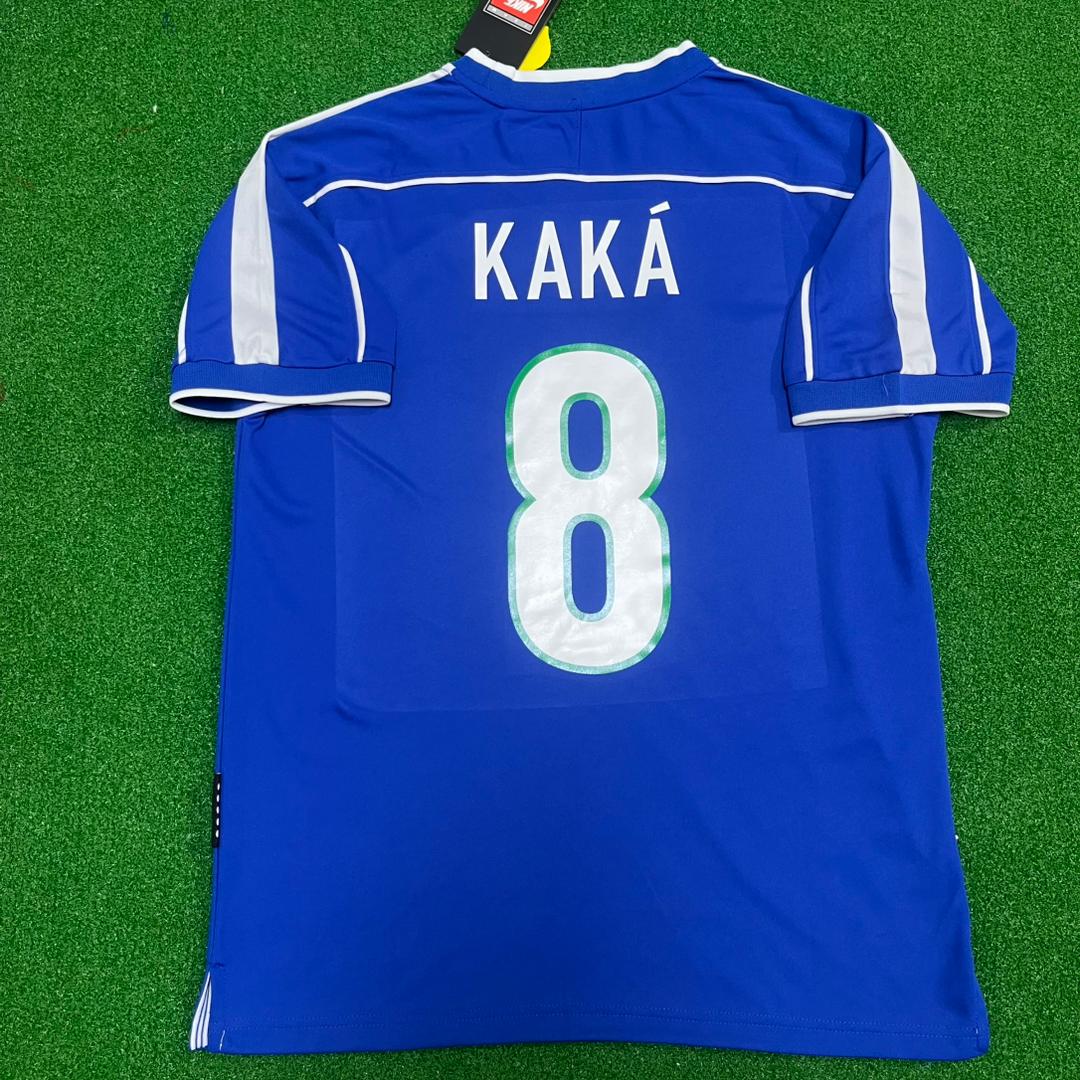 Kaka Leite – Brazil Blue Retro Kit Jersey – | | – Front View