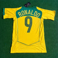 2004/06 Ronaldo Nazario Brazil Retro Football Jersey – Back View