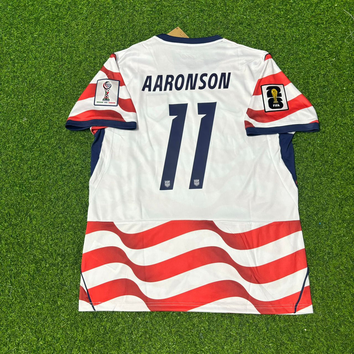 USA 2026 World Cup Home Football Jersey – Brenden Aaronson 11- – Back View