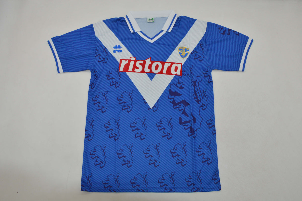 Brescia 1997/1998 Retro Blue Football Jersey – Back View