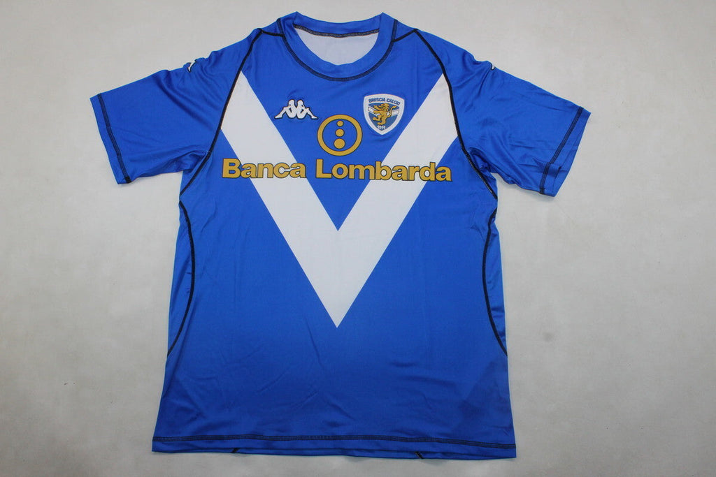 Brescia 2003/2004 Retro Blue Football Jersey – Back View