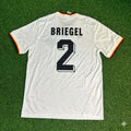 1986 Hans-Peter Briegel #2 Deutschland World Cup Retro Wein – Back View