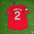 Portugal Euro 2012 Red Retro Football Jersey – Bruno Alves – Back View