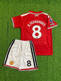 Bruno Fernandes Manchester United 2027 New Season Home Kids Football Jersey – Back View