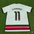 2020 Portugal EURO Bruno Fernandes Retro Away Football Jersey – Back View