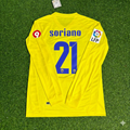 2008/09 Bruno Soriano 21 Villarreal CF Long Sleeve Retro Football Jersey – Back View