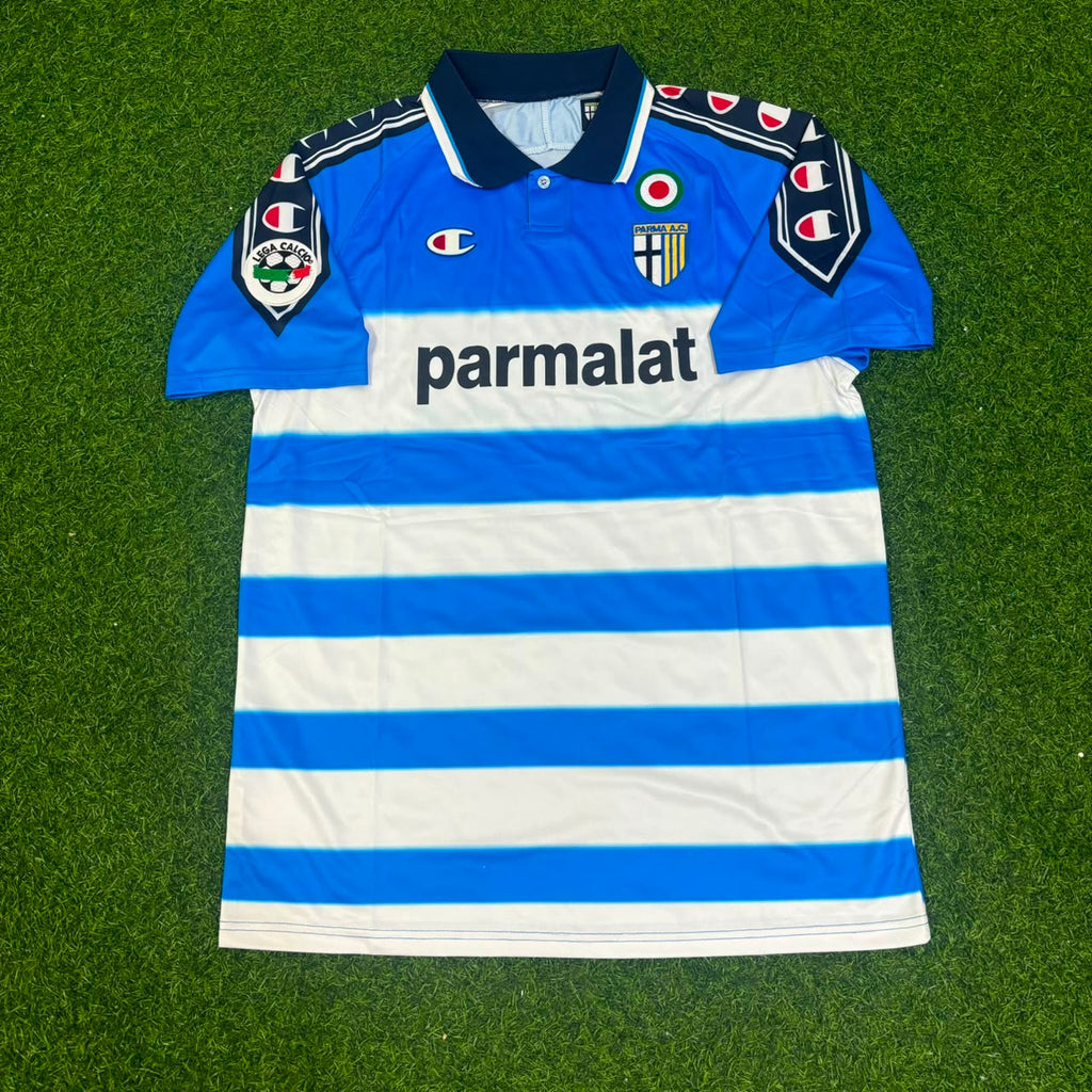 Gianluigi Buffon Parma 1999/2000 Blue Retro Jersey – Front View