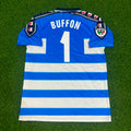 Gianluigi Buffon Parma 1999/2000 Blue Retro Jersey – Back View