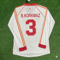 2000 Bulent Korkmaz Galatasaray UEFA Final Retro Football Jersey Collection – Back View